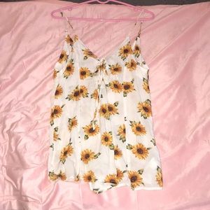 Forever 21 Sunflower Romper